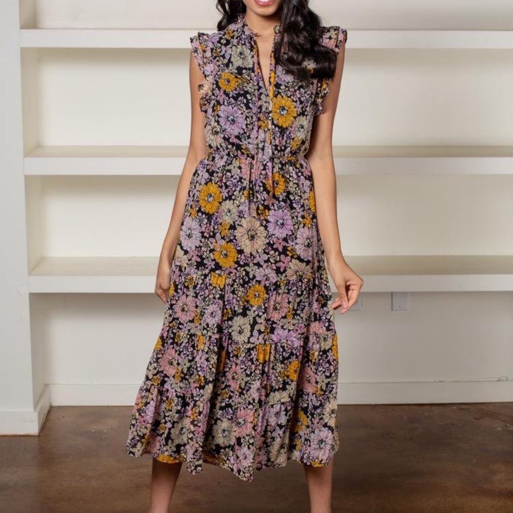 BB Dakota x Steve Madden Orange Blossom Fresh Squeezed Dress NWT